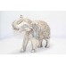 Elephant Sterling Silver Figure Indian Figurine Hand Engraved Home Decor B555